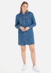 Tommy Hilfiger Aline Long Sleeve Dress AH5032 Ext - Denim Medium