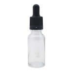 20ML Clear Glass Aromatherapy Bottle With Pipette - Black 18 69