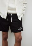 Regular Fit Mesh Shorts - Black