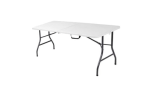 Smte 1.8M Plastic Folding Table Folds In Half With Carrying Handle With Keychain