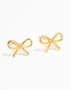 Goldair Gold Plated Sterling Silver Bow Stud Earrings