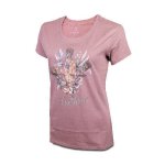 WLA174 Chiffon Autumn Feather Posey Tee - 3XL