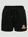 Graphic Print Drawstring Shorts Casual Elastic Waist Shorts For Spring & Summer Women's Clothing