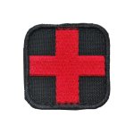 Embroidered Morale Patch - Medic Black 3" X 3