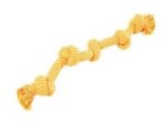 Dog's Life - 5 Knots Rope Tug Dog Toy - Yellow 75CM