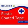 Clicks Plastic Coated Tape 24mm X 5m