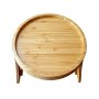 Bamboo Clip-on Sofa Arm Tray Table