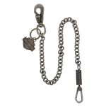 Harley-davidson Men’s Bar & Shield Spring 24 Inch Wallet Chain Antique Nickel