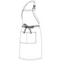 Chefs Uniform - Full Bib White Apron