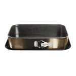 39CM Non-stick Square Springform Cake Pan - Black