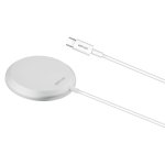 CW500 15W Magnetic Slim Wireless Charging Pad – Silver
