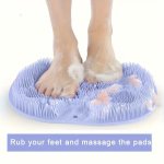 Easy-clean Exfoliating Shower Mat - Durable Neoprene Deep Skin Cleansing Pad For Feet & Back Perfect Bathroom Accessory Back Scr