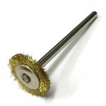 Wire Brush Brass Flt 16MM MINI