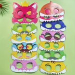 14PCS Shark & Hawaiian Themed Party Photo Booth Props - Perfect For Birthdays Beach Parties & More - Durable Paper Material