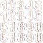 30PCS Shaped Metal Paper Clips Memo Clips Rose Gold Small Decorative