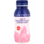 Lancewood Strawberry Flavoured Low Fat Drinking Yoghurt 225G