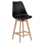 Pu Cushion Wooden Bar Stool