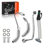 Turbo Oil Return Drain Line And Oil Feed Pipe Kit Turbo Coolant Return Hose Pipe Kit Compatible With Chevy Cruze Sonic Trax Buic