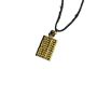 Movable Simulation Abacus Pendant Necklace