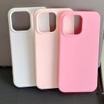 3PCS Frosted Large Hole: Off-white Light Pink Deep Pink Lens Half Pack Suitable For Apple Series IPHONE14PRO Mobile Phone Case A