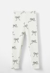 Cotton On Maya Fleece Legging - Vanilla bows