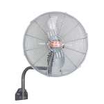 Hurricane Wall Fan - 2 Blades Silver