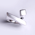 Bold Libra 925 Sterling Silver Ring - 58 Silver