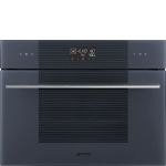 Smeg 45CM Neptune Grey Linea Combi Microwave Oven - SO4102M1G