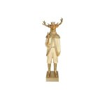 Goldair Gold Resin Mr Deer Figurine 12.5X10X40CM