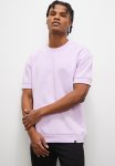 Style Republic Boxy Cuff Hem Crew Neck Tee - Lilac