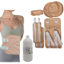 Castor Oil Wrap Pack & 500ML Organic Castor Oil Set