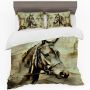 Abstract Painted Horse Duvet Cover Set Double