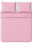 Pink Floral Embossed Kids Duvet Set - 130 X 200 Cm Pink