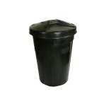 85L Dustbin With Lid Black - At A Discount