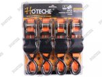 Ratchet Tie Downs 25MM X 4.5M 4PCS