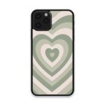 Custom Printed Tpu Cases - Apple Iphone 11 Pro & 39 Green Heart& 39 By