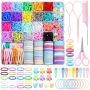 1543 Piece Elastic Hair Ties Accessories For Girls Bands Clip Organizer Box