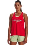 Women's Ua Knockout Graphic Tank - Radio Red Sm