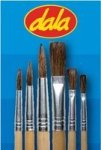 Dala 479 Flat & 482 Round Pony Hair Brush Set 6 Pack