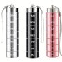 7PCS Metal Pill Organizers Stackable Portable Waterproof Travel Pill Box Large Aluminum Alloy Travel Pill Case