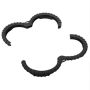 Dual - Pack Black Anti - Collision Rings And Back Protection Plates 2PCS