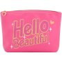 Clicks Hello Beautiful Slogan Purse Pink