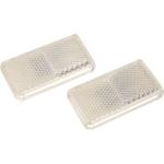 Motoquip 1 Pair Self Adhesive Reflector-clear
