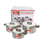 Bon Voyage - 6 Piece Pots Set Cookware Aluminium Stew Pan