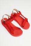 Tomtom Rainbow Chunky Flatform Sandal - Red Multi
