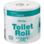Housebrand White Single Ply Toilet Roll