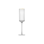 Jan - Optic Champagne With Gold Rim Set Of 2