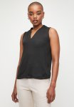 Edit Extend Sleeve V-neck Vest - Black