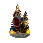 LED Scenery Santa 19.5X14X10.5CM