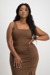 Thandi Square Neck Bodysuit - Pinecone - XL